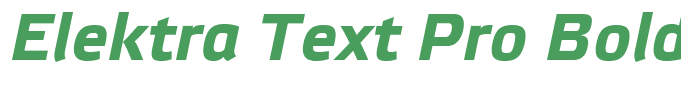 Elektra Text Pro Bold Italic